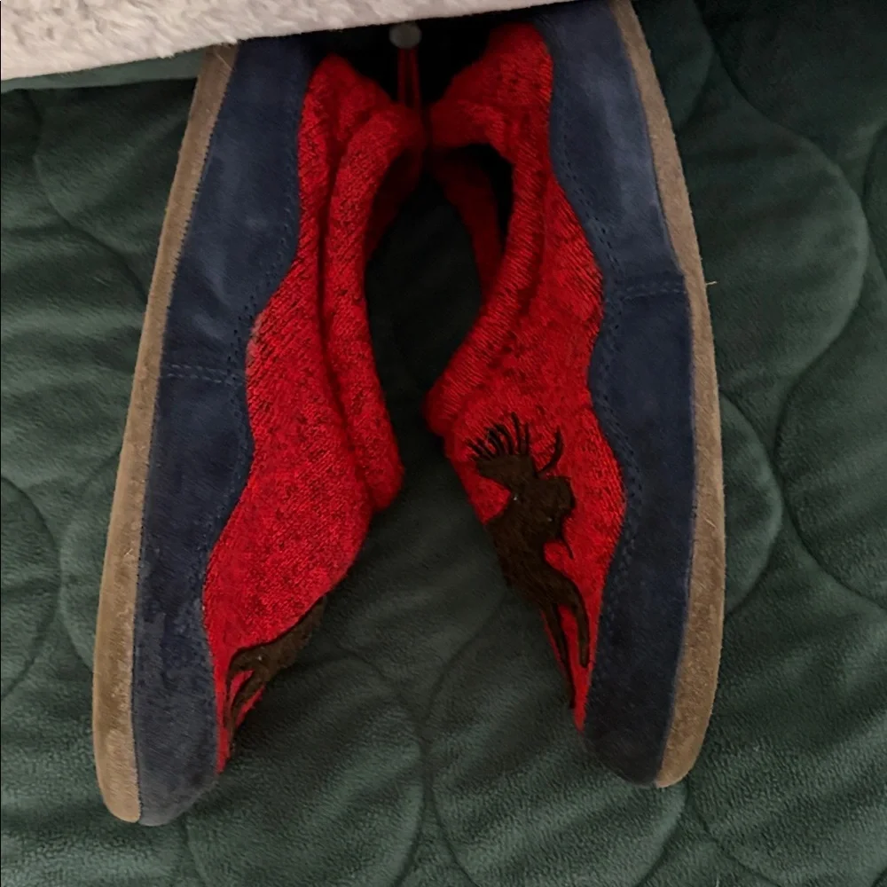 L.L. Bean Red and Brown Slippers